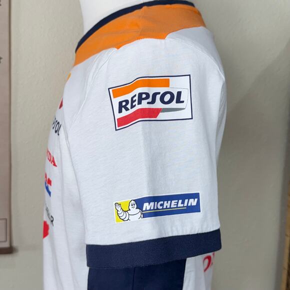 Official Repsol Honda Team Racing White T-Shirt Gruppopritelli Unisex L - Picture 3 of 10